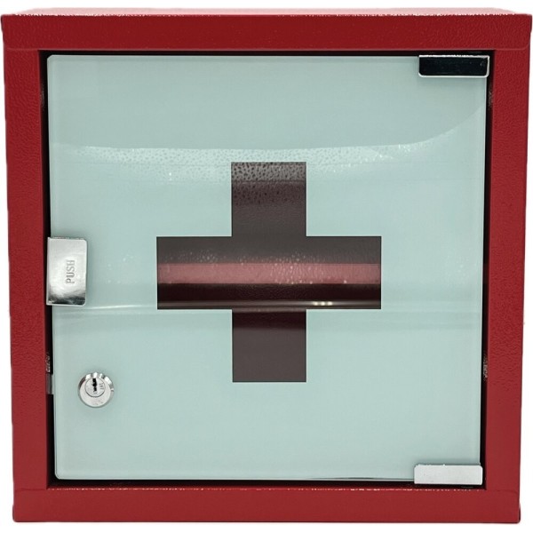 Armoire à pharmacie rouge 1 porte