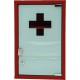 Armoire à pharmacie rouge 1 porte