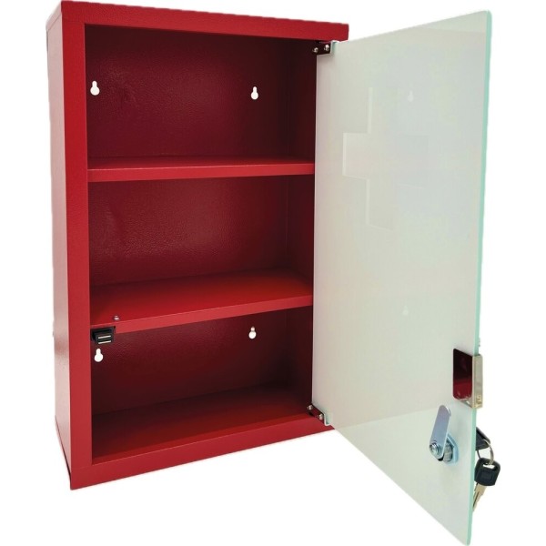 Armoire à pharmacie rouge 1 porte