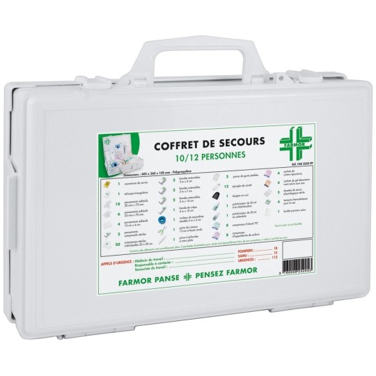 Coffret de secours MULTIRISQUES 10 à 12 personnes