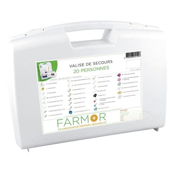 Valise de secours MULTIRISQUES 20 personnes