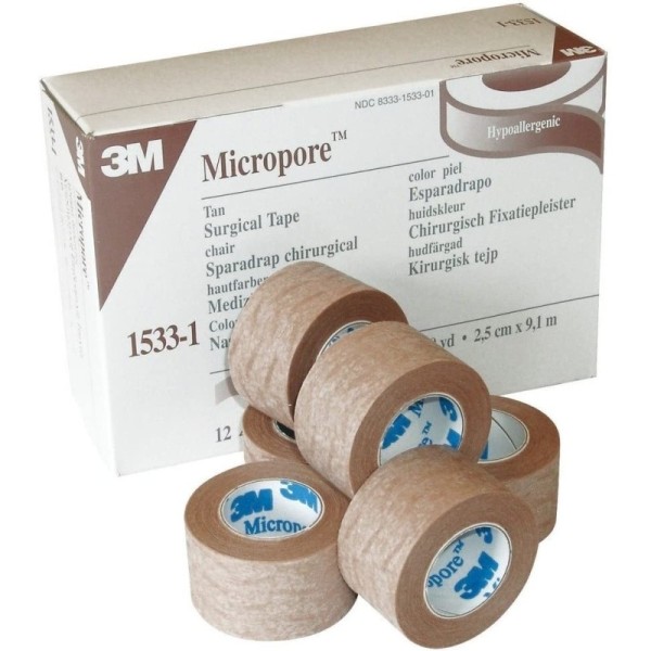 Sparadrap Micropore 3M sans dévidoir