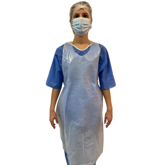 Tablier de protection blanc