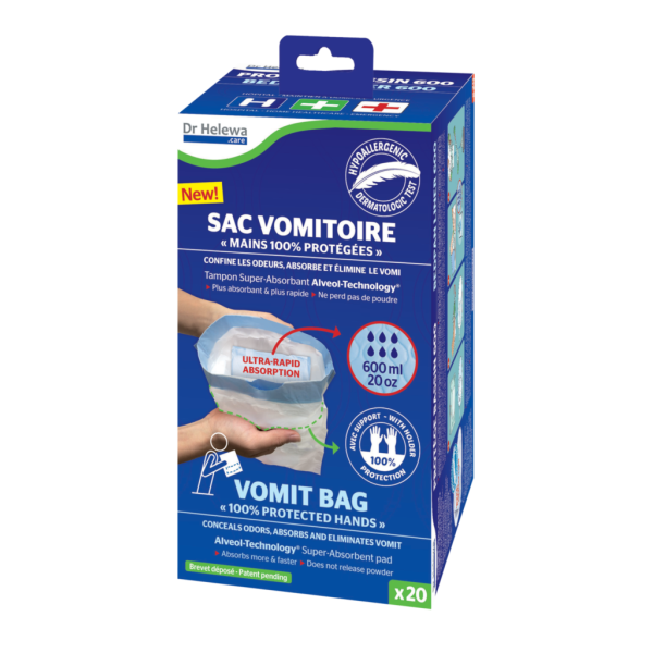 Sac vomitoire hypoallergénique