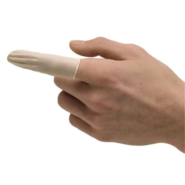 Doigtiers roulés en latex