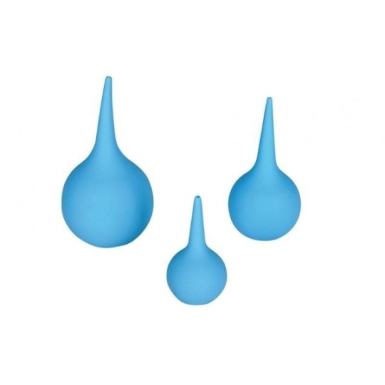 Poire effilée en polyéthylène bleue
