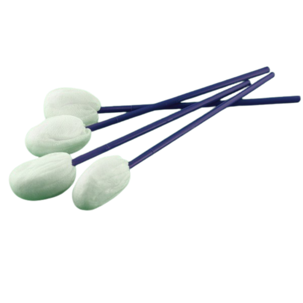 Tampon en non-tissé sur bâtonnet plastique