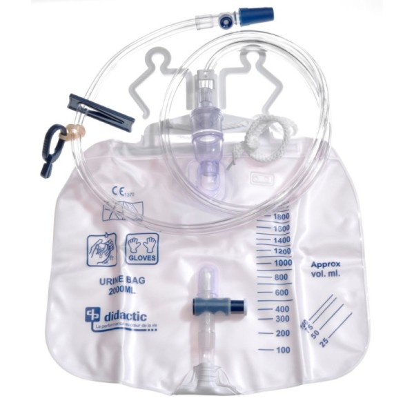 COLLECTEUR URINE STERILE SYSTÈME CLOS 2 LITRES