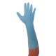 Gants d'examen nitrile Bleu manchette longue