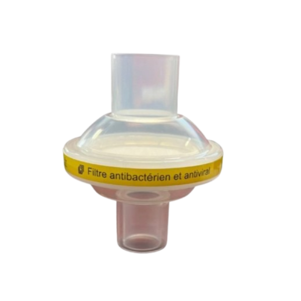 Filtre antibactérien et antiviral pour insufflateur