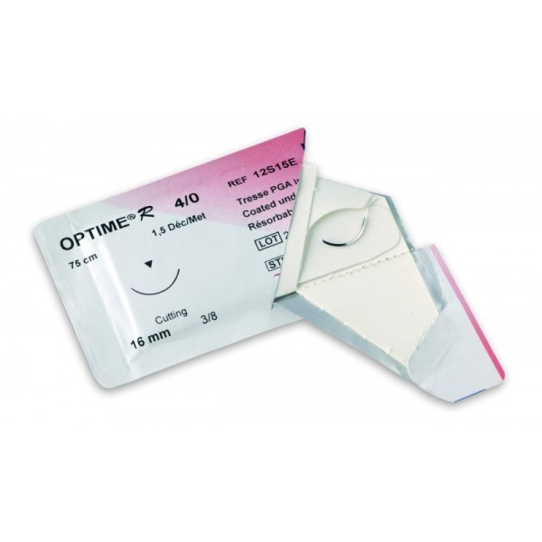Suture OPTIME R - Tresses résorbables - 3/0 USP