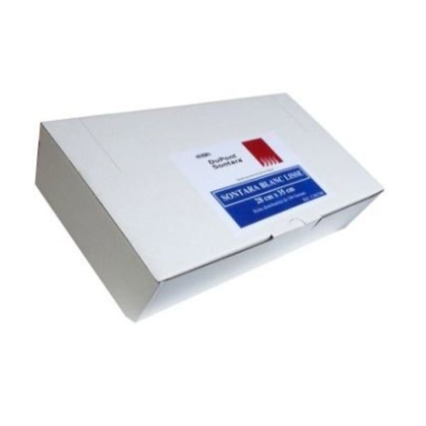 Chiffonnette de nettoyage Sontara blanc lisse, 30x35 cm