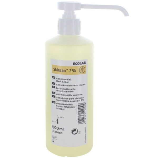 Lotion lavante antimicrobienne Skinsan 2% Ecolab