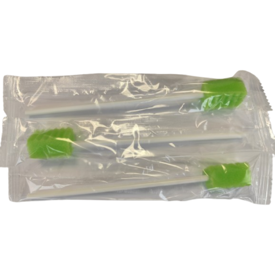 Bâtonnet de soin de bouche 15 cm mousse forme dents